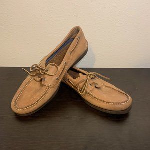 Tan/Brown Sperry Boat Shoes